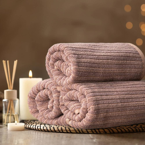 Ręcznik bawełniany Avinion Eurofirany pudrowy/liliowy