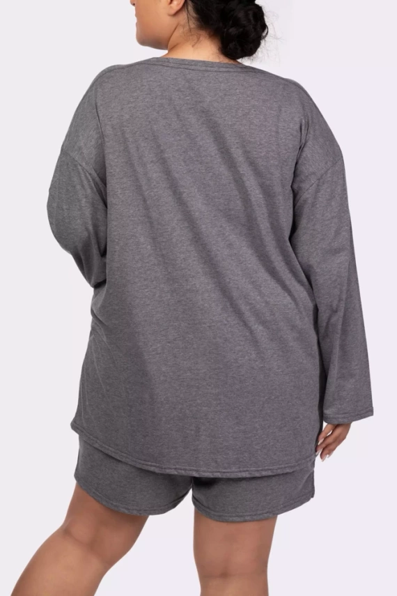 Piżama damska Joy longsleeve Mona melange