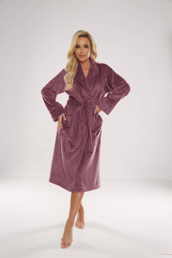 Długi Szlafrok damski 628 Abigail Forex - jagoda