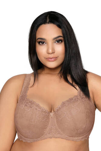 Biustonosz Usztywniany Big M-053/22 Carmela Mat - capuccino
