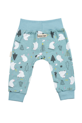 SPO.5379 Spodnie niemowlęce Doctor Nap - ice blue