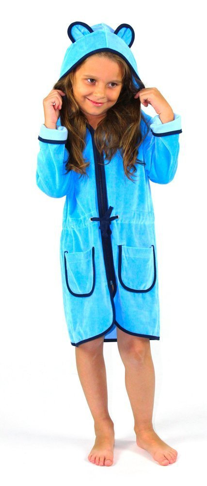 374 / 375 Desiree Szlafrok dziecięcy - niebieski