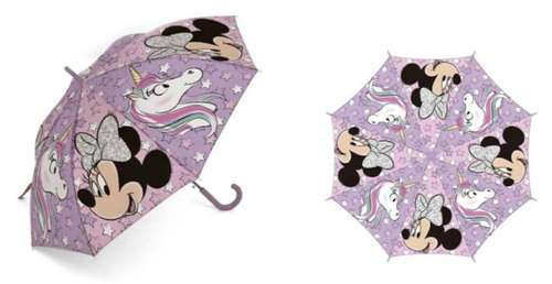 Parasolka dla dzieci Myszka Mini Minnie Mouse parasol Setino unicorn gwiazdki różowy 