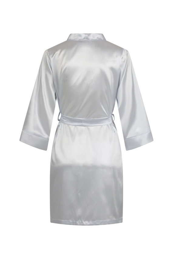 Szlafrok damski satynowy Vesna ByShelly - biały
