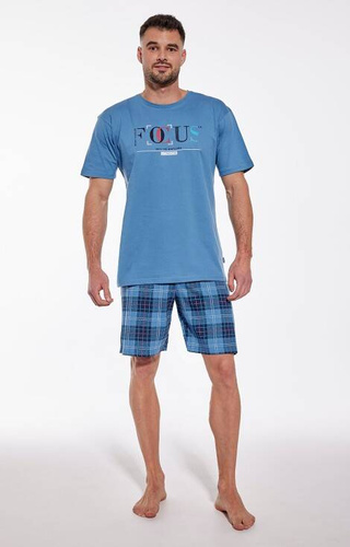Piżama męska 326/161 Focus Cornette niebieski