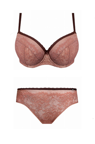 Biustonosz Full Cup Zoe  Nipplex rózowy