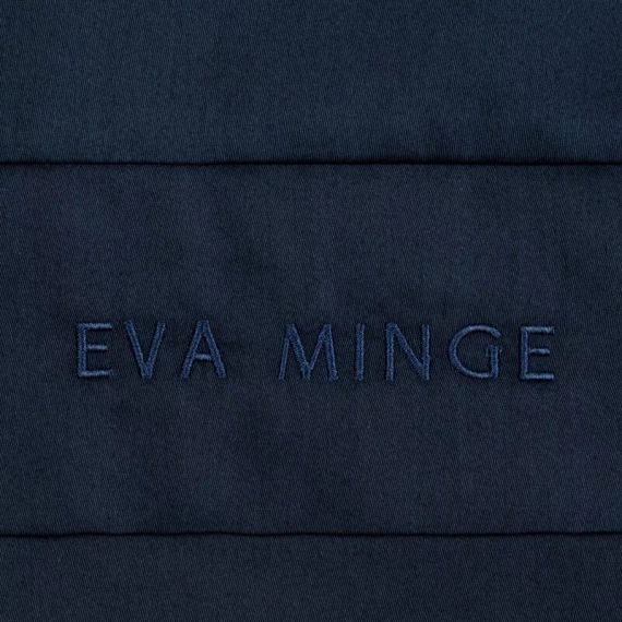 Jednobarwna pościel bawełniana Elegant 1F Eva Minge granatowy | Satynowa miękkość w Twojej sypialni