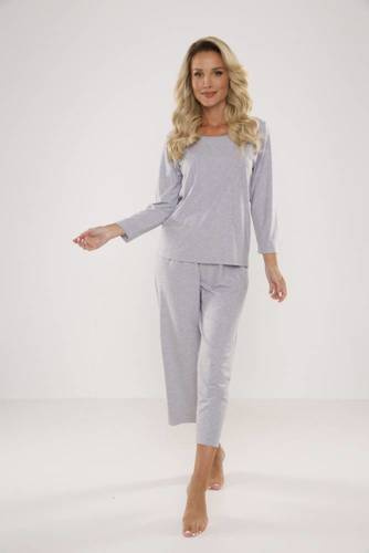 Piżama Damska 665 Paula Forex - jasny melanż