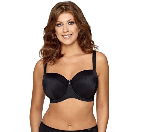 1787 Biustonosz bardotka Ava - czarny