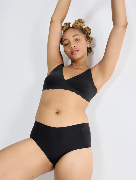 Figi Damskie Zero Microfibre 2.0 Short Sloggi - black