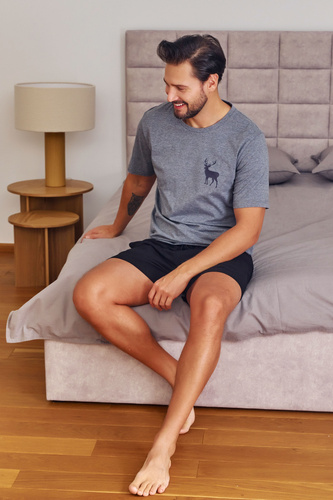 PMB.7235 Piżama Męska Doctor Nap - dark grey