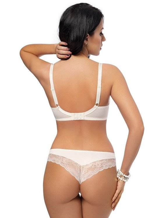 Gorsenia K 484 Peony Figi damskie -ecru