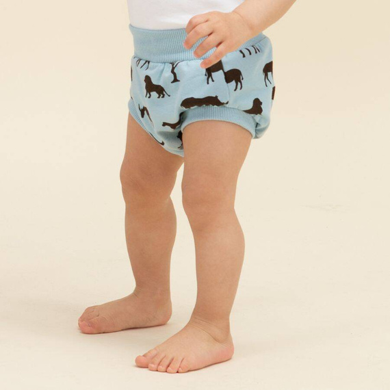Bloomers niemowlęcy Safari Pinokio - afryka niebieski