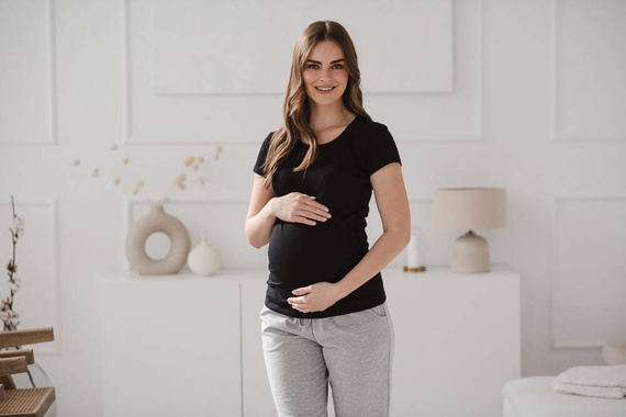 Bluzka ciążowa Belly Milk&Love czarny