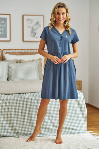 Koszula Nocna do karmienia 5336 Doctor Nap - deep blue
