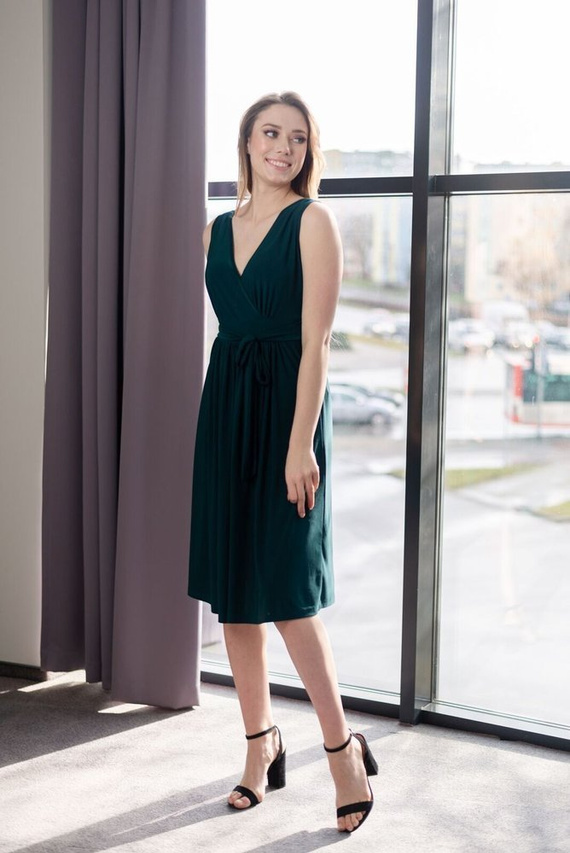 Zwiewna sukienka ciążowa 120 MIRACLE-wzór