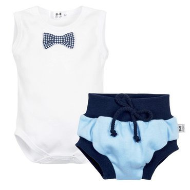 Komplet bloomers + body 1619C Universal Marija - niebieski