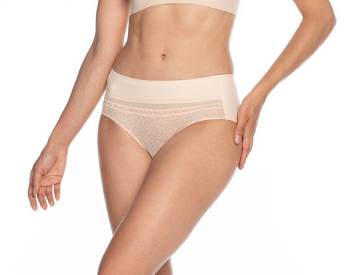 Figi Damskie Laser Cut L-POL 5014 BI-06 Lama beżowy