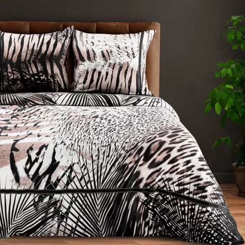 Pościel satynowa pantera Eva Minge Eva 21 Eurofirany czarny