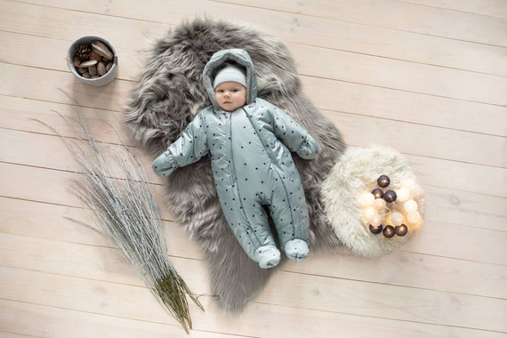 Kombinezon zimowy dla niemowląt Winter Pinokio - miętowy