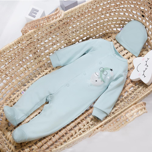 Pajac z nadrukiem Mellow Ewa Klucze - mięta 