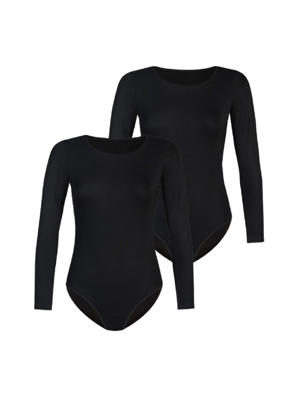 Body damskie Longy 2-pack Teyli -czarny