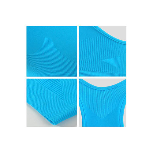 Biustonosz sportowy top CL14 Sesto Senzo turkusowy