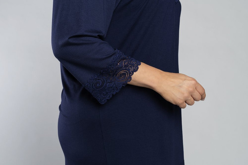 Piżama 3/4 rękaw, 3/4 spodnie Izyda Italian Fashion - granat 