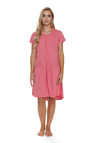 Koszula ciążowa i do karmienia 9445 Doctor Nap - coral