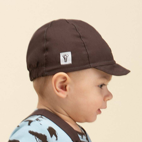 Czapka chłopięca z daszkiem Safari Pinokio - brązowy 