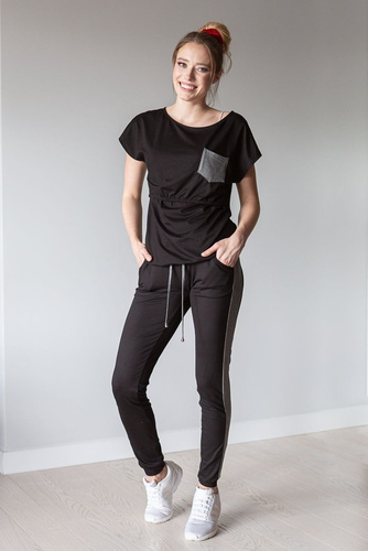 Komplet dresowy 504 MIRACLE- czarny