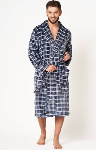 Szlafrok męski MGL 432 B24 Key granatowy