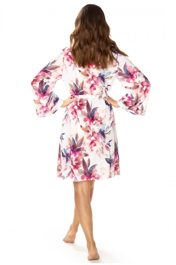 Szlafrok peniuar 86663 Larisa Mewa kwiaty