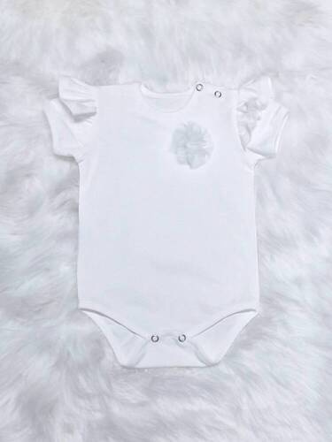 Body z krótkim rękawem Rozalia Bambarillo ecru