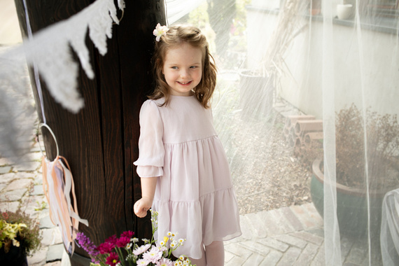 Sukienka dziewczęca Charlotte Pinokio - fiolet