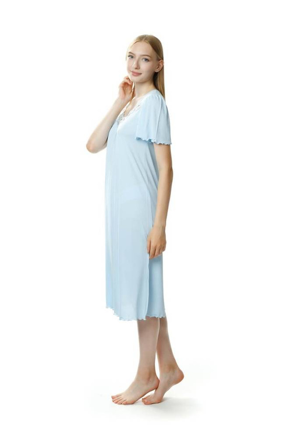 Koszula nocna damska 4112 Beatriz Mewa niebieski