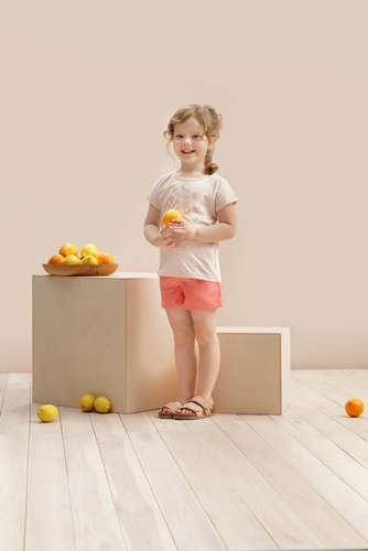 Bluzka z krótkim rękawem Summer Garden Pinokio - beżowy