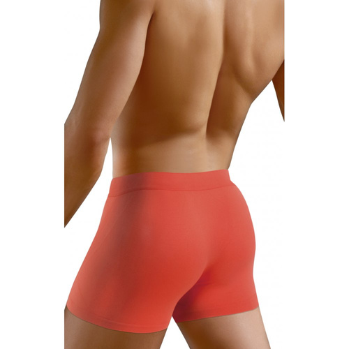 Bezszwowe bokserki męskie BM07 Solar Sesto Senso - cegła 