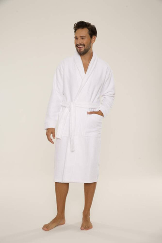 Szlafrok męski 735 Manuele Forex - biały