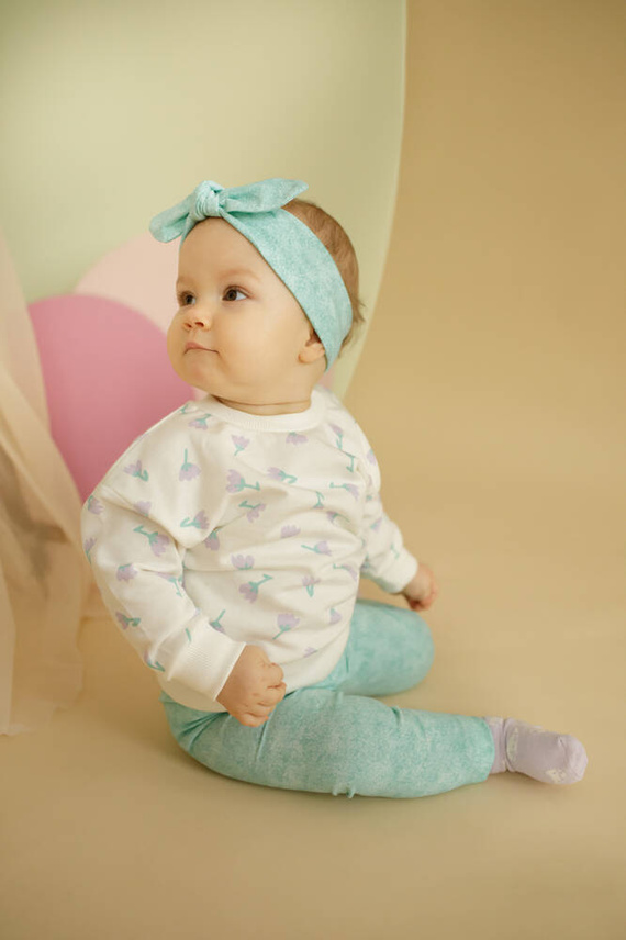 Opaska dziewczęca Lilian Pinokio - miętowy