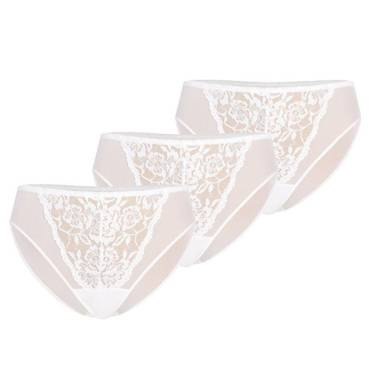 Figi damskie wielopak Glamour Teyli - biały