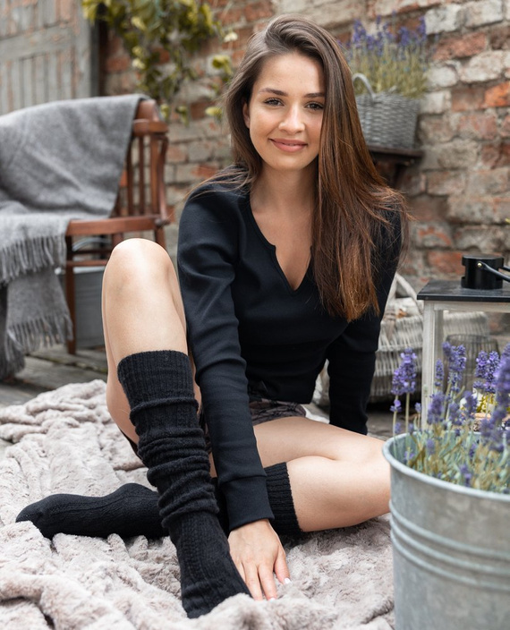 Sensis Piżama damska She - czarny brązowy