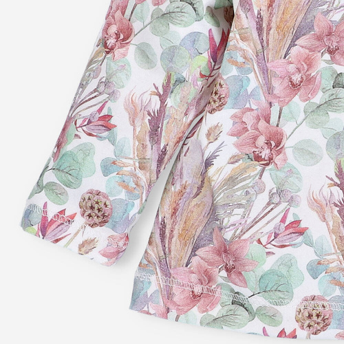 Kaftanik niemowlęcy z bawełny organicznej Magic Flowers Nini