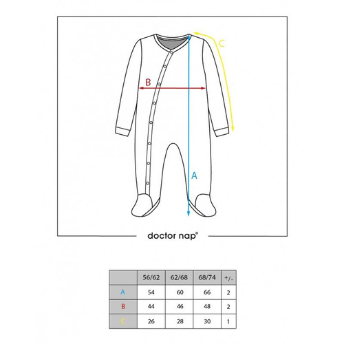 SLE.4292 Pajacyk niemowlęcy Doctor Nap - dolce vita