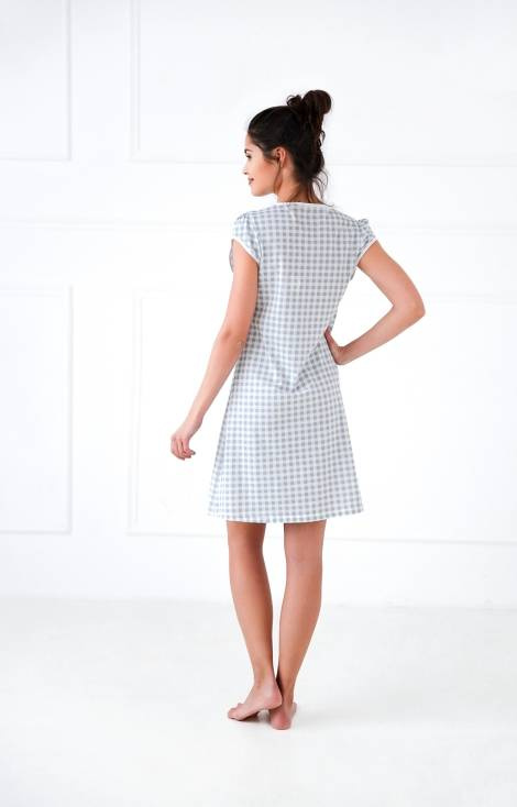 Koszula nocna do karmienia Symone Sensis - szara