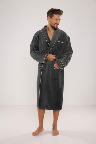 Szlafrok męski 735 Manuele Forex - grafit