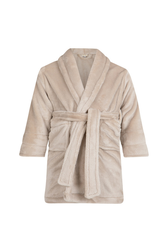 Szlafrok dziecięcy polarowy Calido ByShelly - beżowy