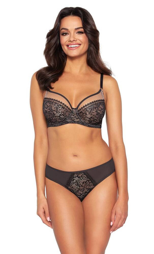 Figi damskie brazyliany 1396/B Ava - cold espresso