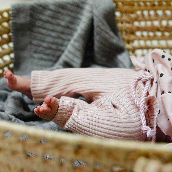 Legginsy sweterkowe Dogs & Spots Eevi - różowe