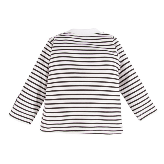 Bluzka chłopięca z nadrukiem Magic Eevi- biała-paski